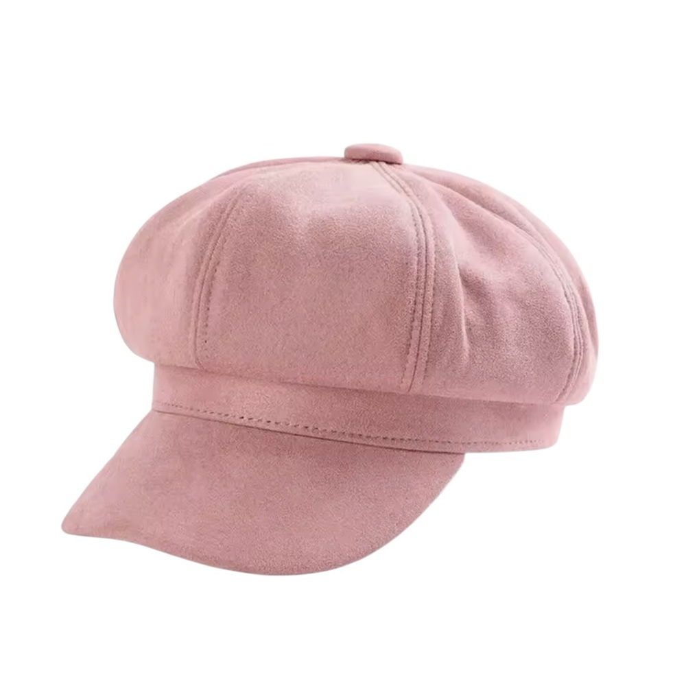 Pink Suede‎ Newsboy Cap